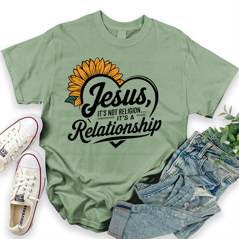 Faith T-shirt with Sunflower Design