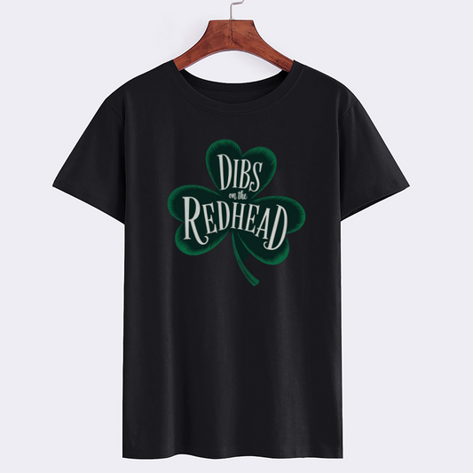Dibs on the Redhead Black T-Shirt