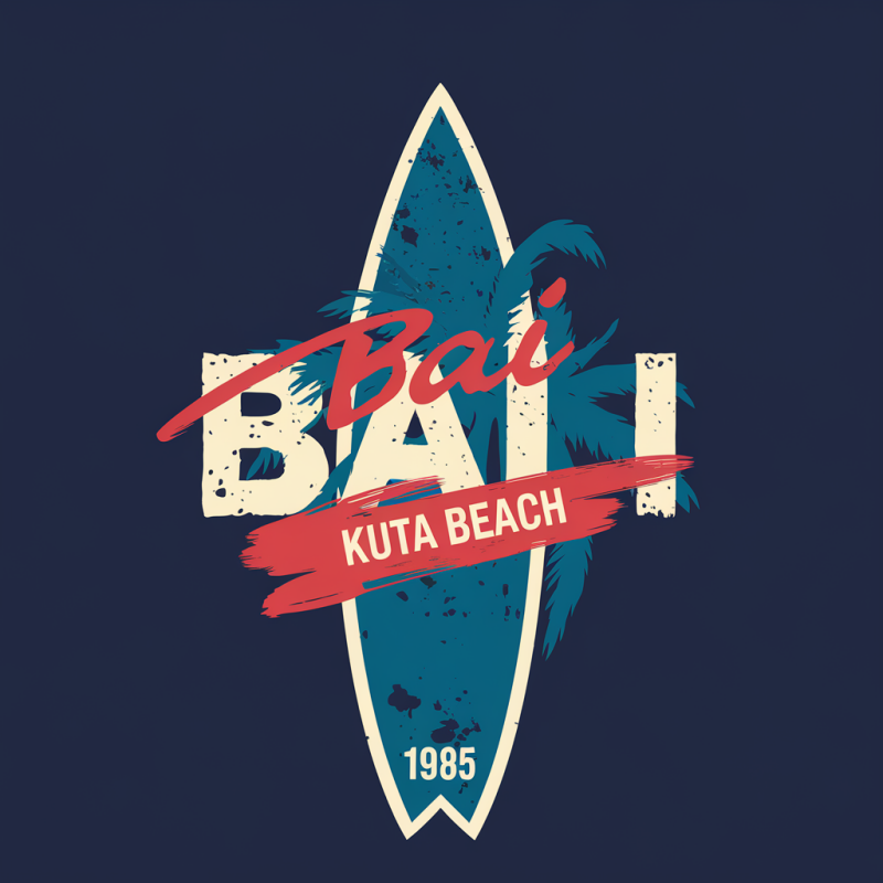 Bali Kuta Beach Graphic T-Shirt