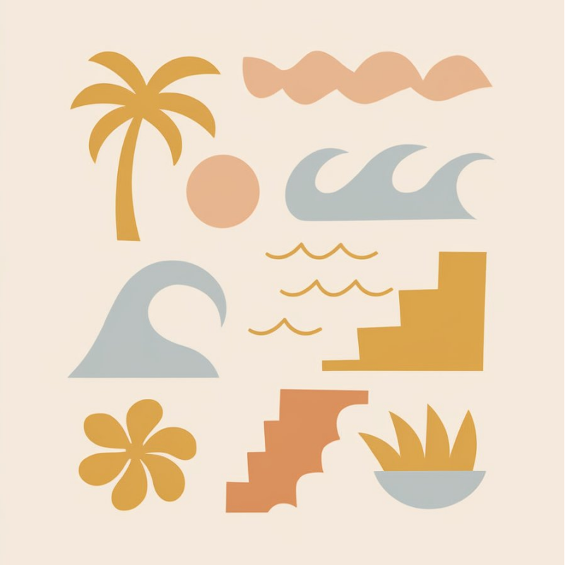 Summer Vibes Graphic T-Shirt with Fun Prints