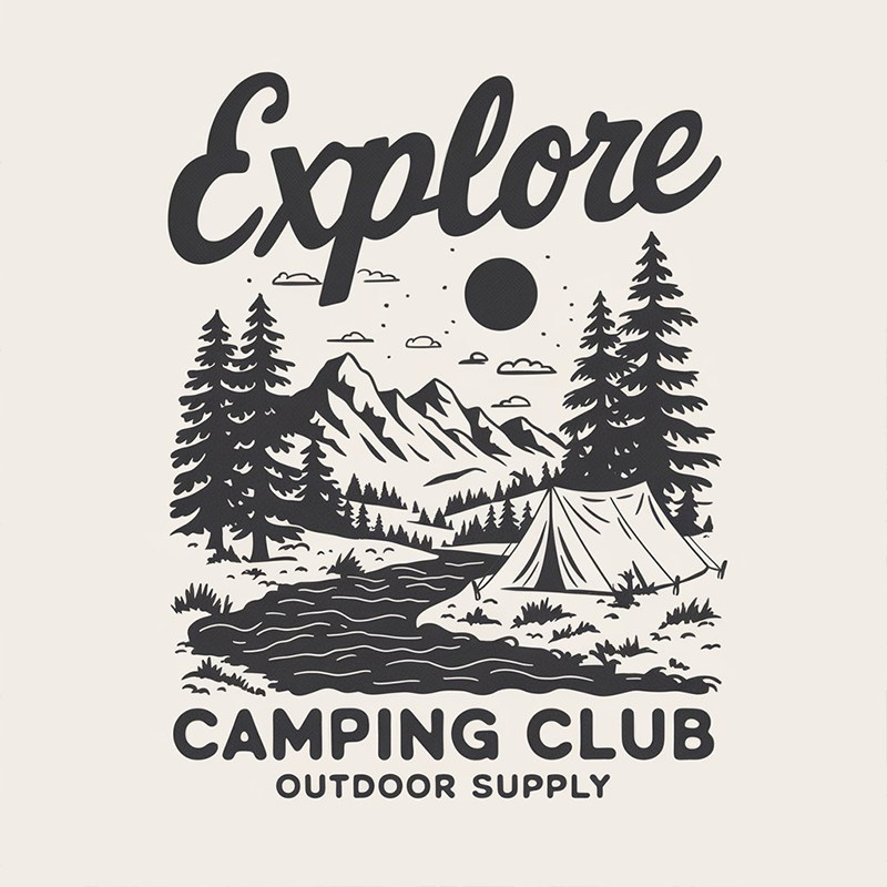Camping Pattern Top