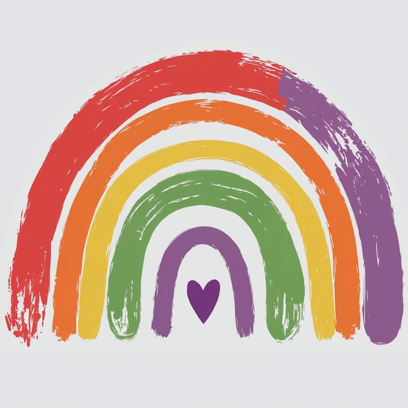 Colorful Rainbow Graphic T-Shirt for Kids
