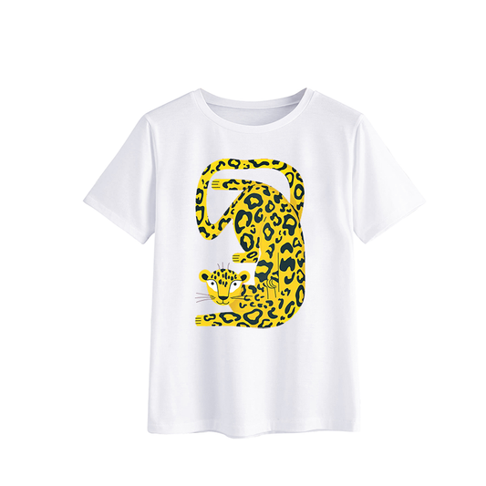 Leopard Print Graphic T-Shirt for Kids
