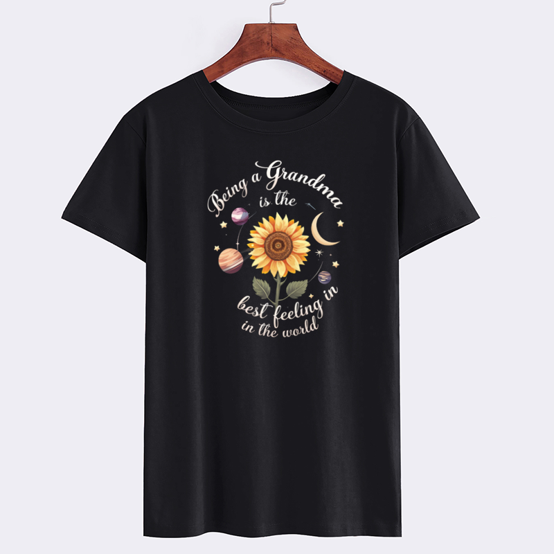 Sunflower Grandma T-Shirt - Best Feeling in the World