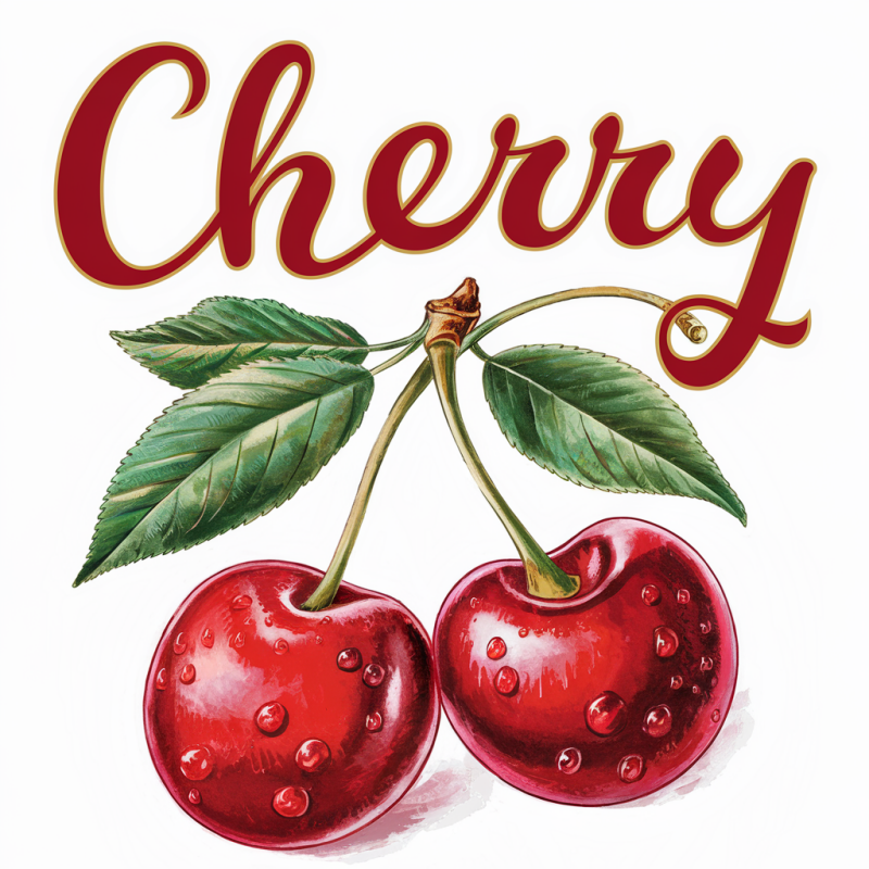 Cherry Graphic Print T-Shirt