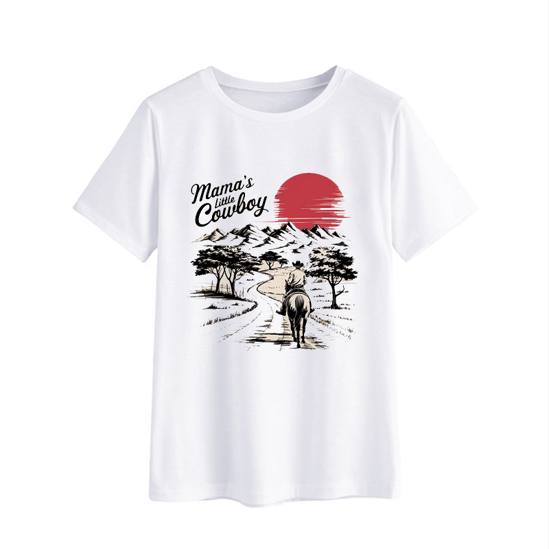 Mama's Little Cowboy Graphic T-Shirt for Kids