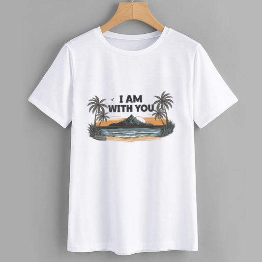 I AM WITH YOU Graphic T-Shirt - Beach Vibes Design