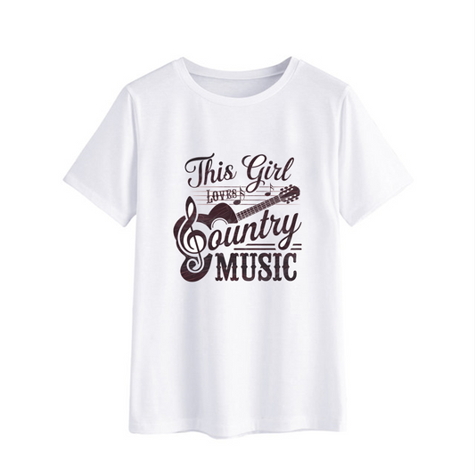 This Girl Loves Country Music T-Shirt for Women