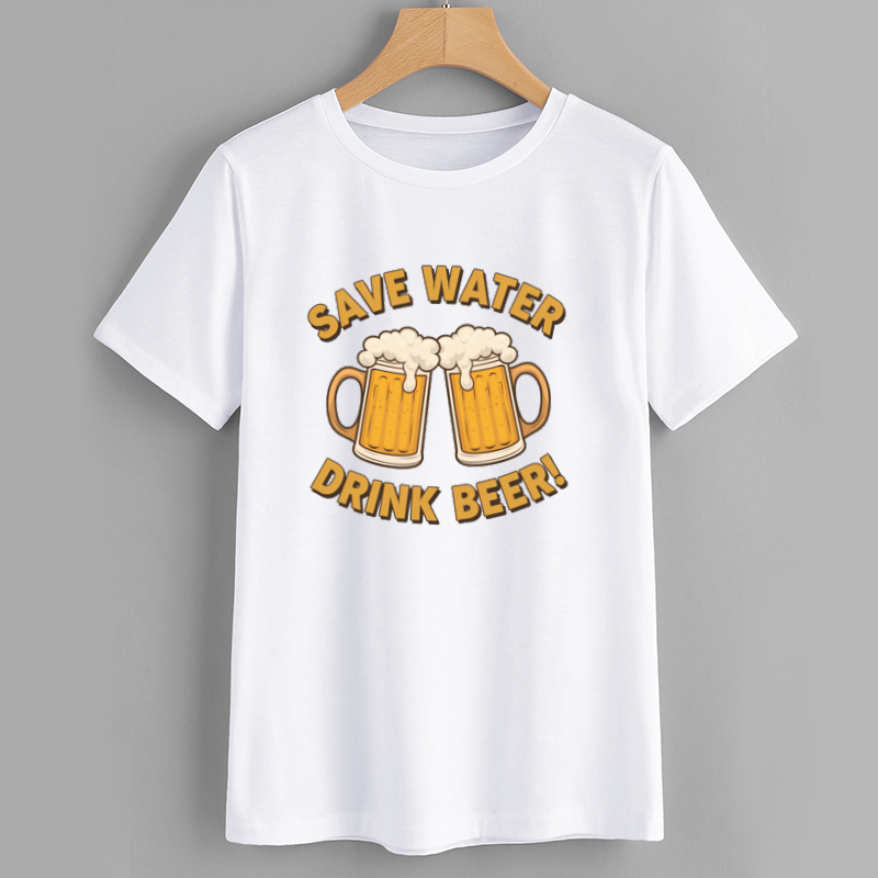 Funny Save Water Drink Beer T-Shirt
