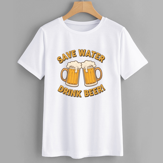 Funny Save Water Drink Beer T-Shirt
