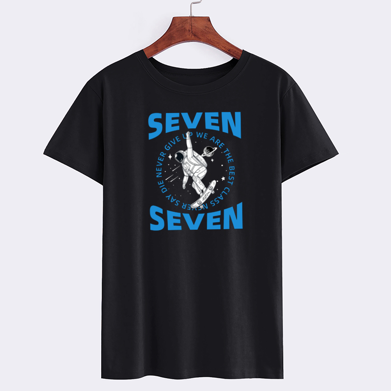SEVEN Graphic Skateboarding Space T-Shirt