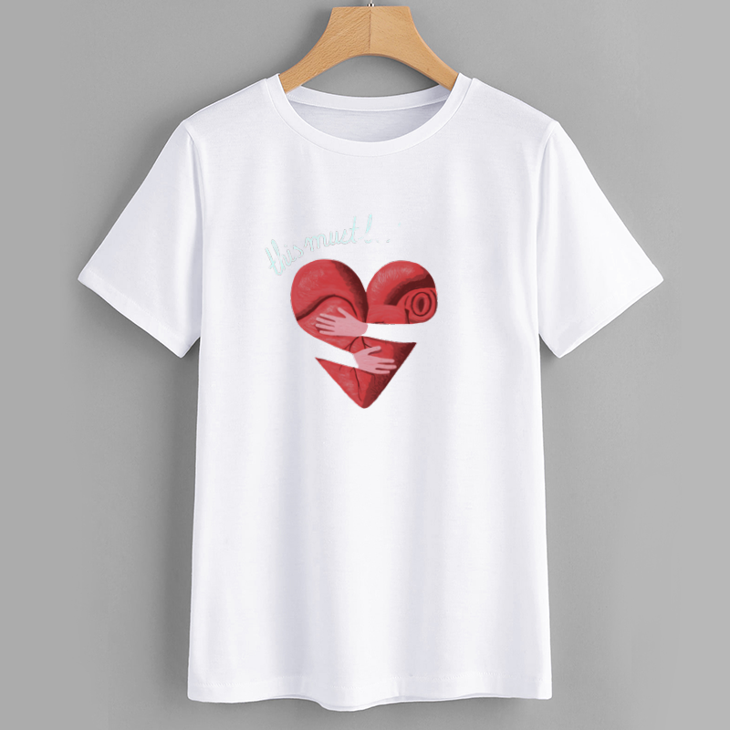Heart Embrace Graphic T-Shirt