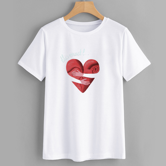 Heart Embrace Graphic T-Shirt