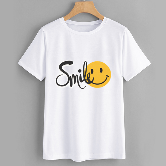 Smile Graphic Cotton T-Shirt