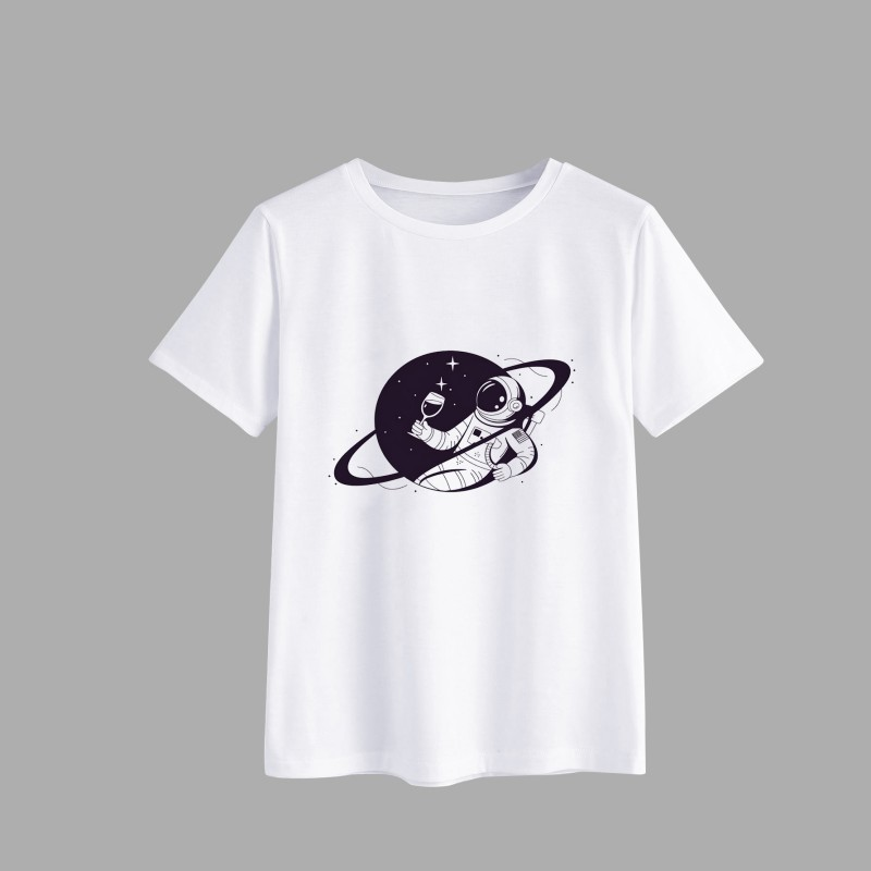 Astronaut in Space Graphic T-Shirt