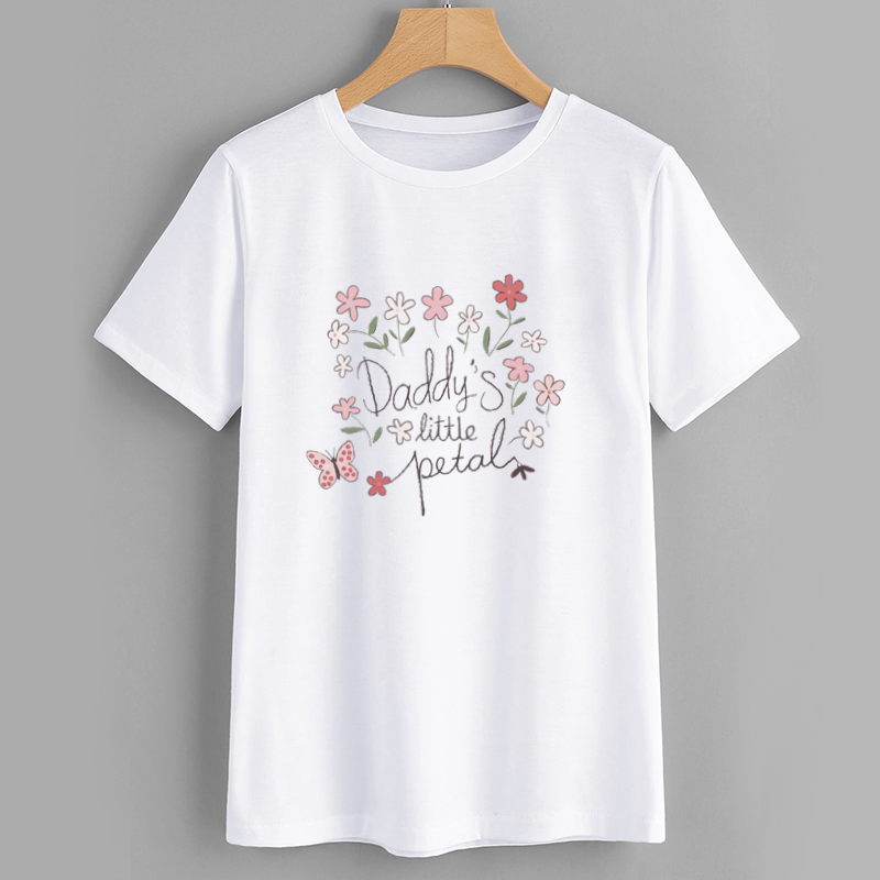 Cotton Floral Print Casual T-Shirt