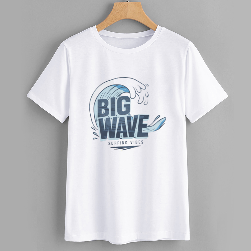 SurfPro Big Wave Graphic Cotton T-Shirt