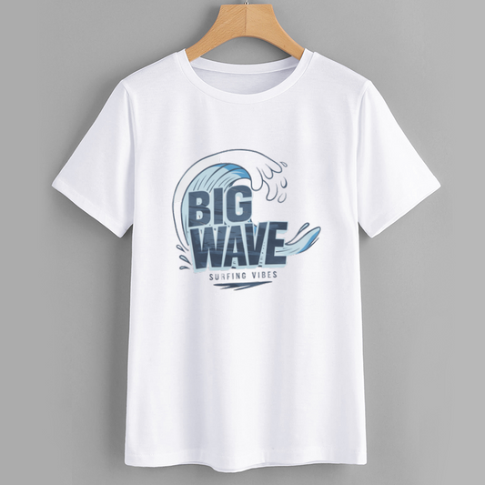 SurfPro Big Wave Graphic Cotton T-Shirt