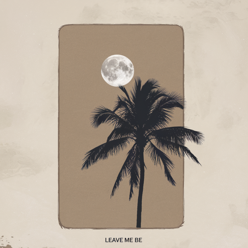 Moon and Palm Tree Graphic T-Shirt