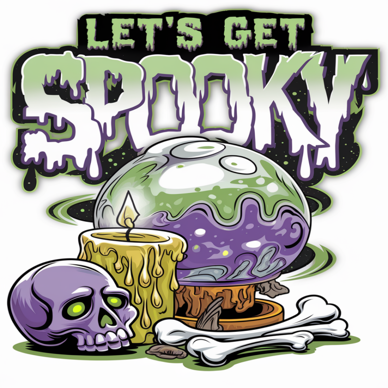 Halloween Let's Get Spooky Graphic T-Shirt