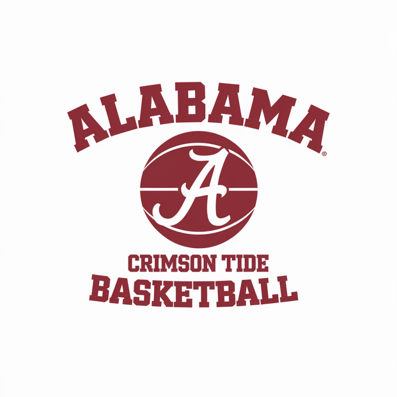 Alabama Crimson Tide Basketball Graphic T-Shirt