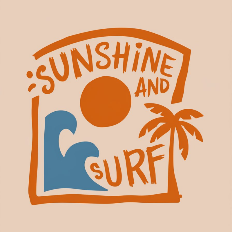 Sunshine and Surf Graphic T-Shirt