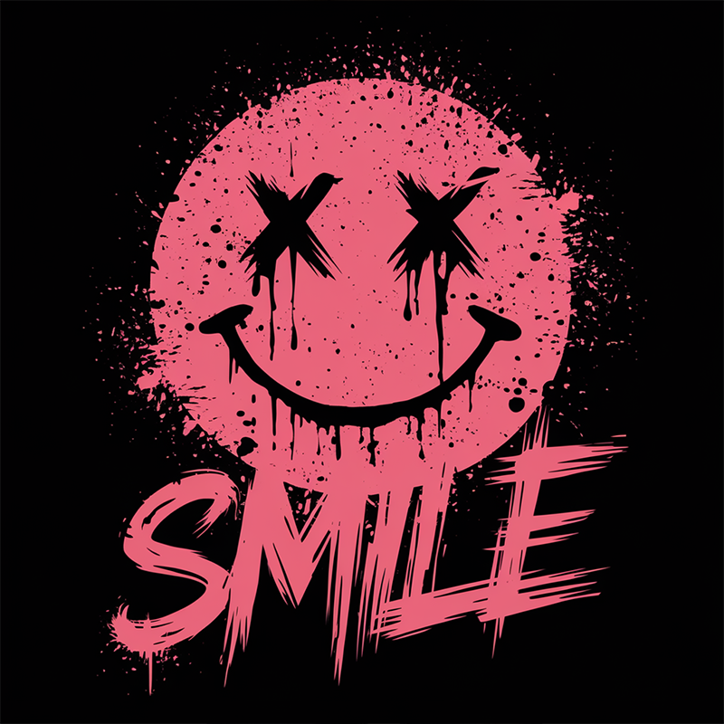 Smiley Face Pattern Top