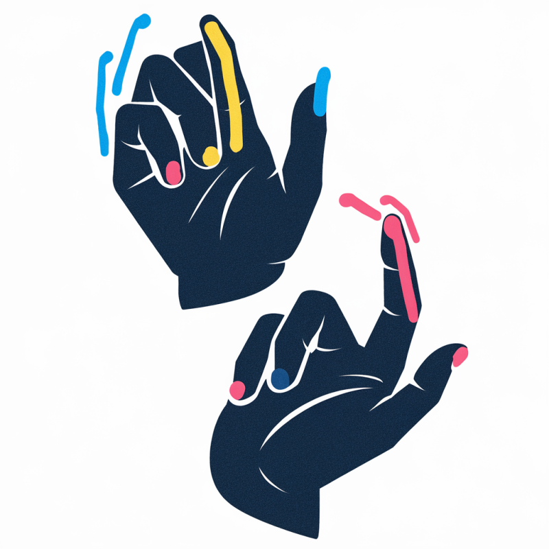 Artistic Hand Design Graphic T-Shirt