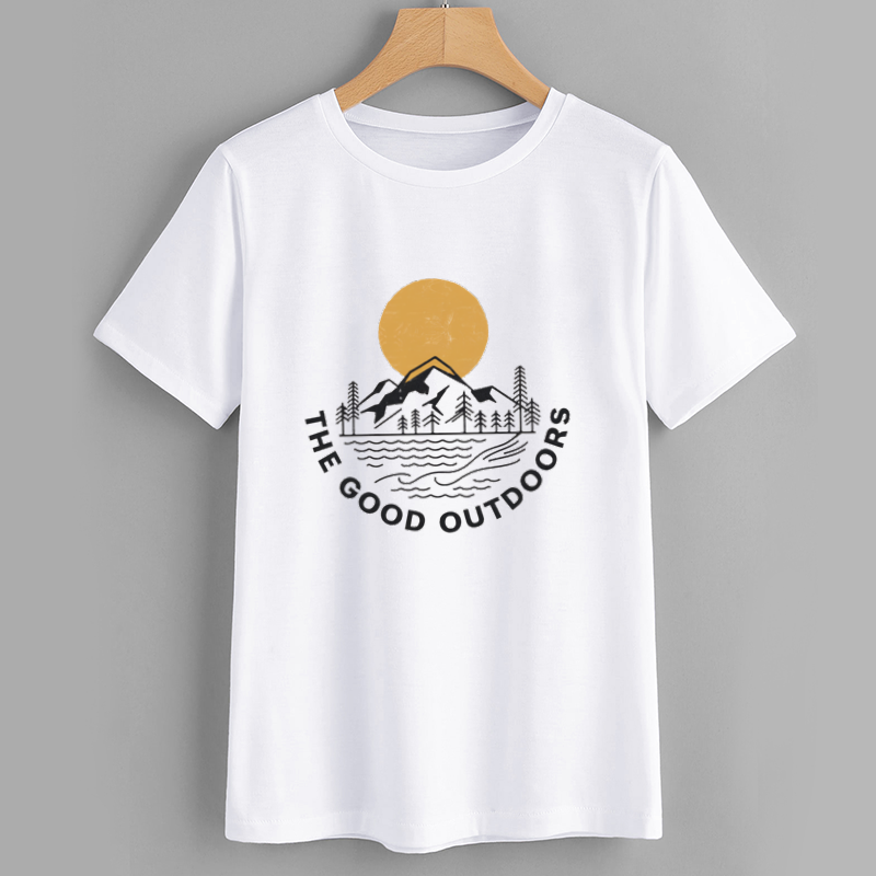 The Good Outdoors Graphic T-Shirt - Nature Mountain Design