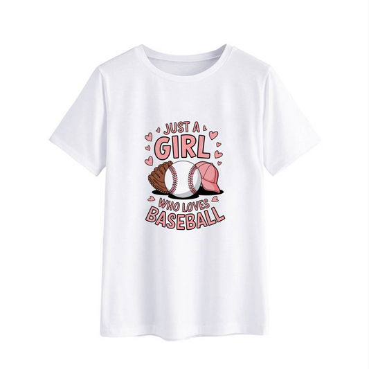 Just a Girl Who Loves Baseball T-Shirt
