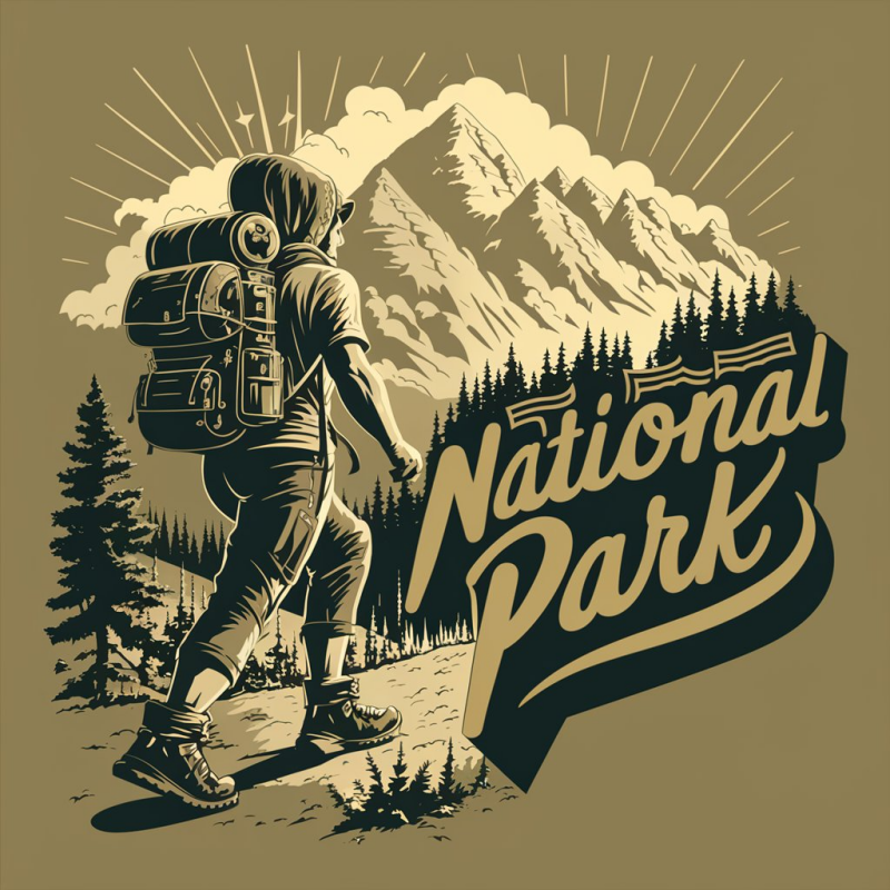 National Park Adventure Graphic T-Shirt