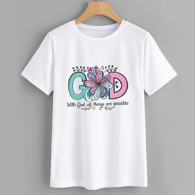 Floral God Inspirational T-Shirt