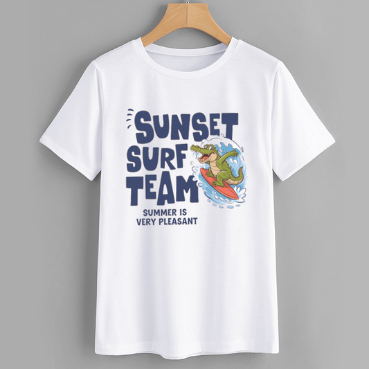 Sunset Surf Team Graphic T-Shirt for Kids