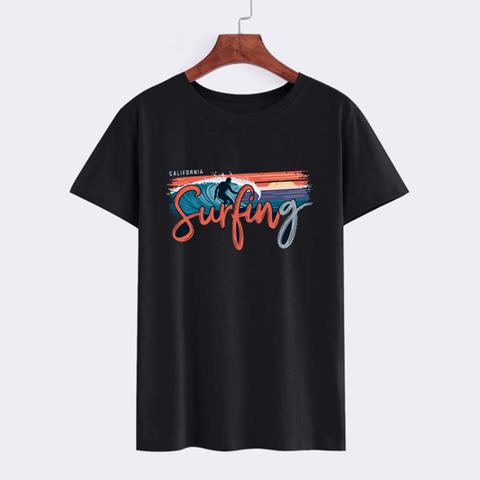 California Surfing Graphic T-Shirt