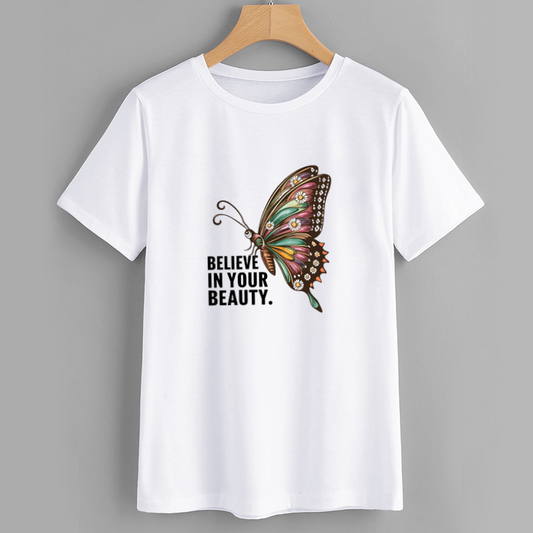 Colorful Butterfly Inspirational Graphic T-Shirt