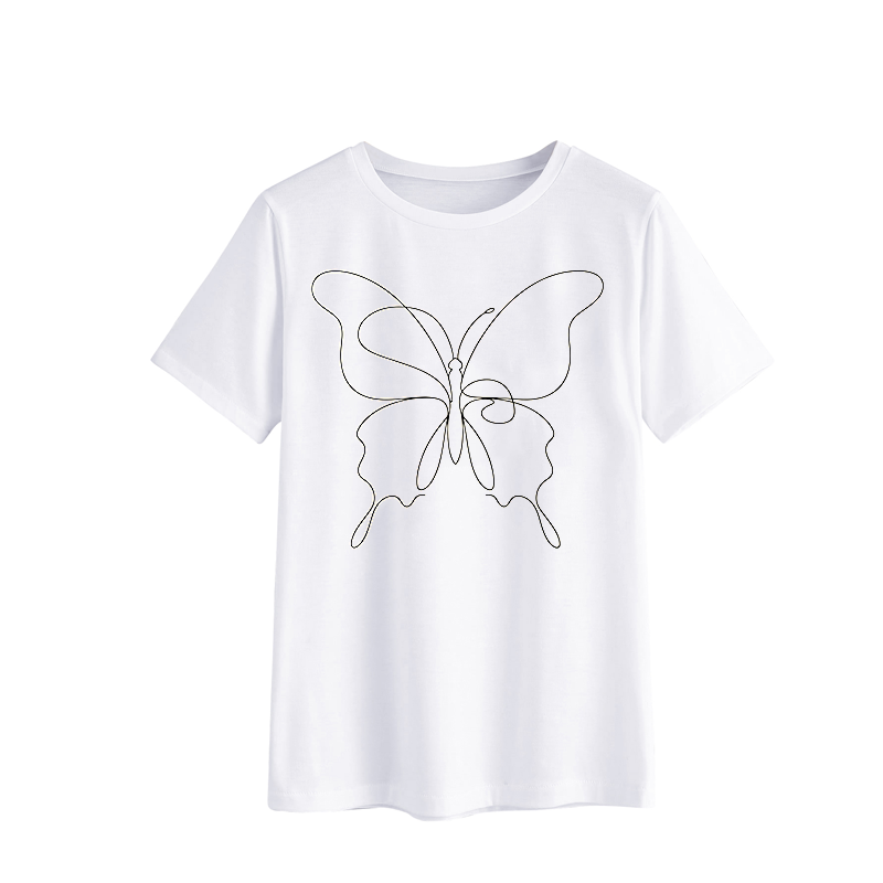 Butterfly Graphic T-Shirt - Minimalist Design for Casual Wear
