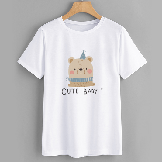 Cute Baby Bear Graphic T-Shirt for Kids