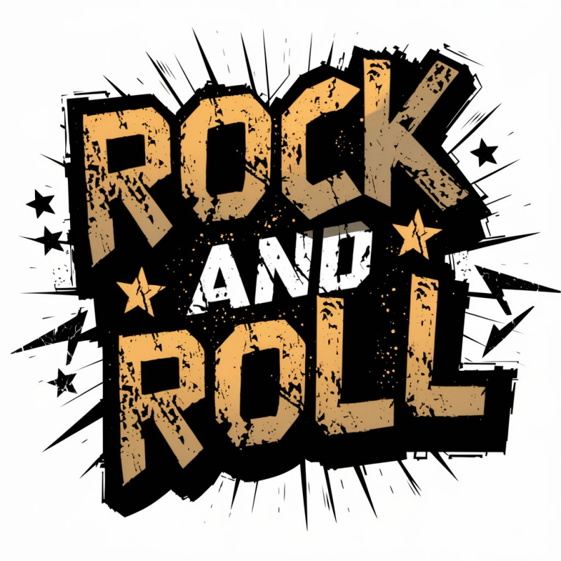 Rock and Roll Graphic T-Shirt