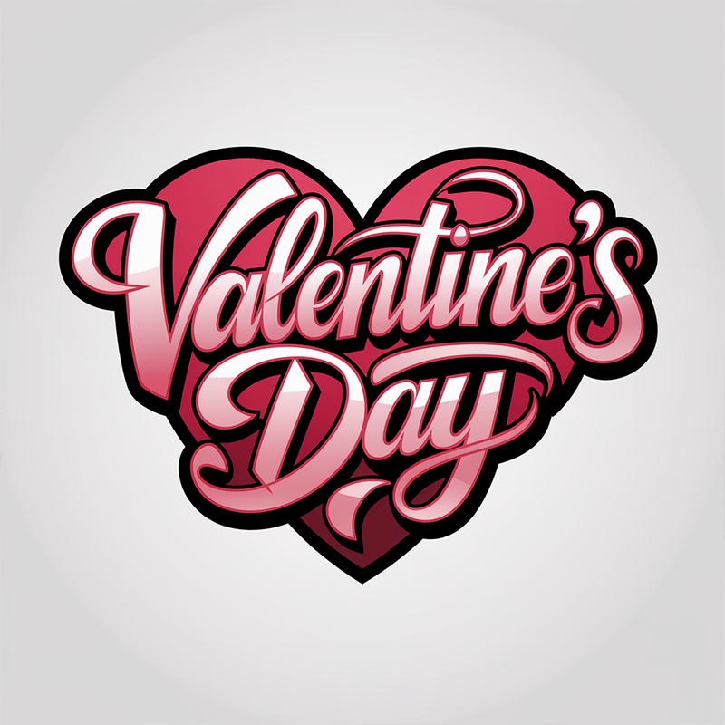 Valentine's Day Pattern Top T-shirt