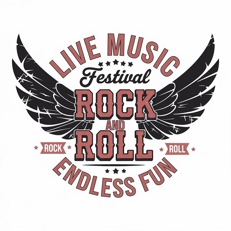 Live Music Festival ROCK AND ROLL T-shirt