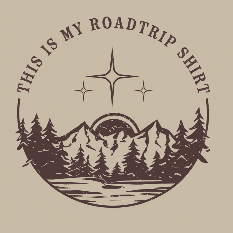 Adventure Awaits Graphic Road Trip T-Shirt