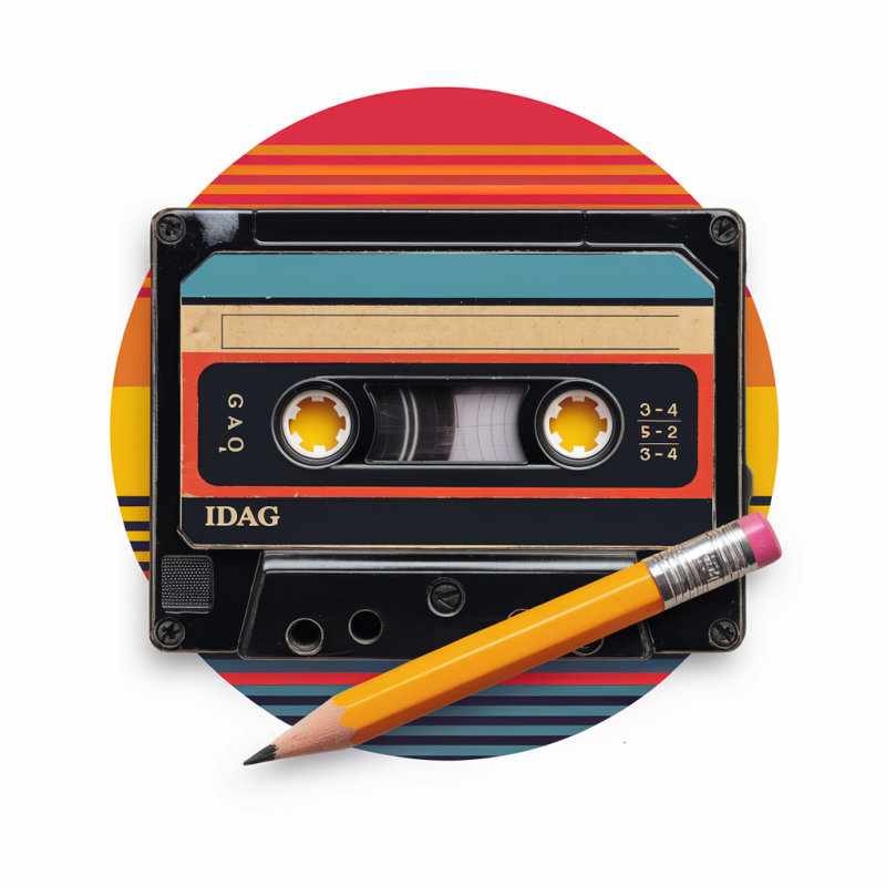 Retro Cassette Tape Graphic T-Shirt