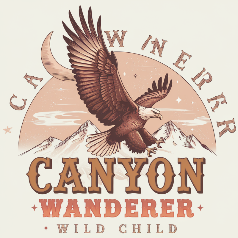 Canyon Wanderer Eagle Graphic T-Shirt