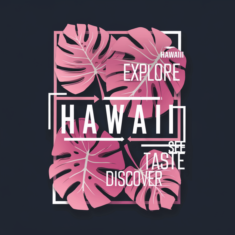 Hawaii Explore & Discover Graphic T-Shirt