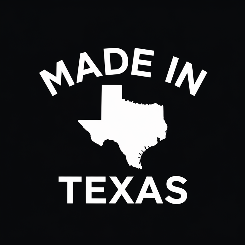 Black Made in Texas Graphic T-Shirt