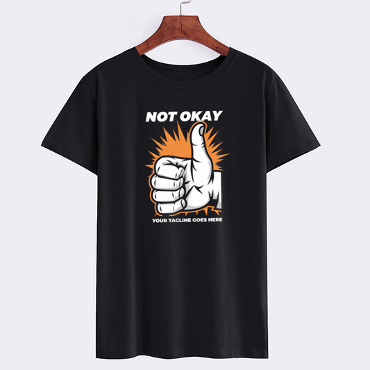 Not Okay Thumbs Up Graphic T-Shirt