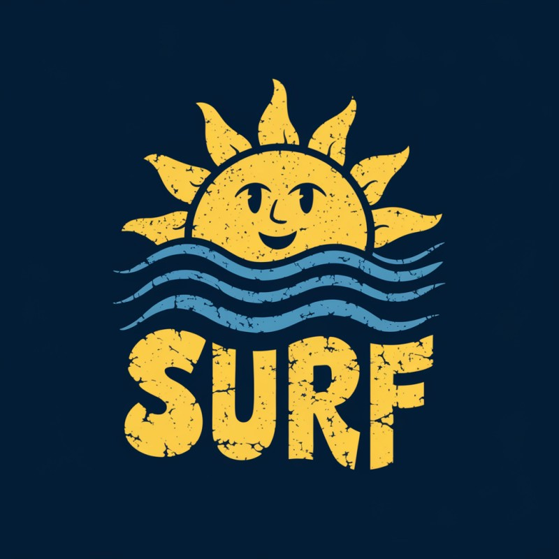 Sunshine Surf Graphic T-Shirt