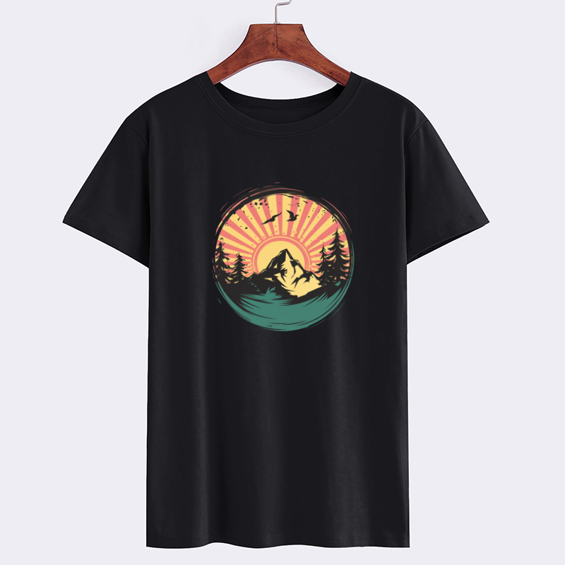 Mountain Sunset Graphic T-Shirt