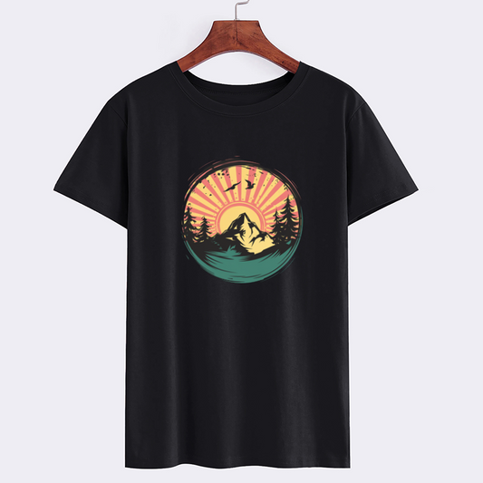Mountain Sunset Graphic T-Shirt