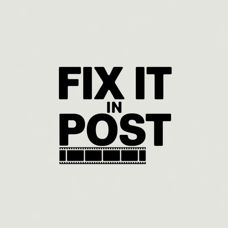 Creative Film Editing Graphic T-Shirt - Fix It in Post